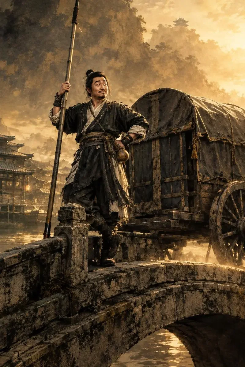 《古镇镖局》电影海报，2026 年中国大陆武侠、喜剧题材